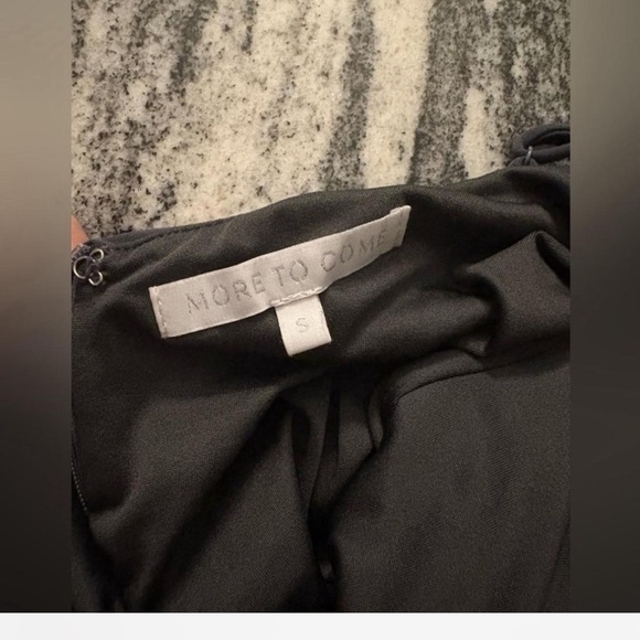 REVOLVE  Flora Ruffle Midi Dress in Slate grey Ruffle Dress - Picture 3 of 5